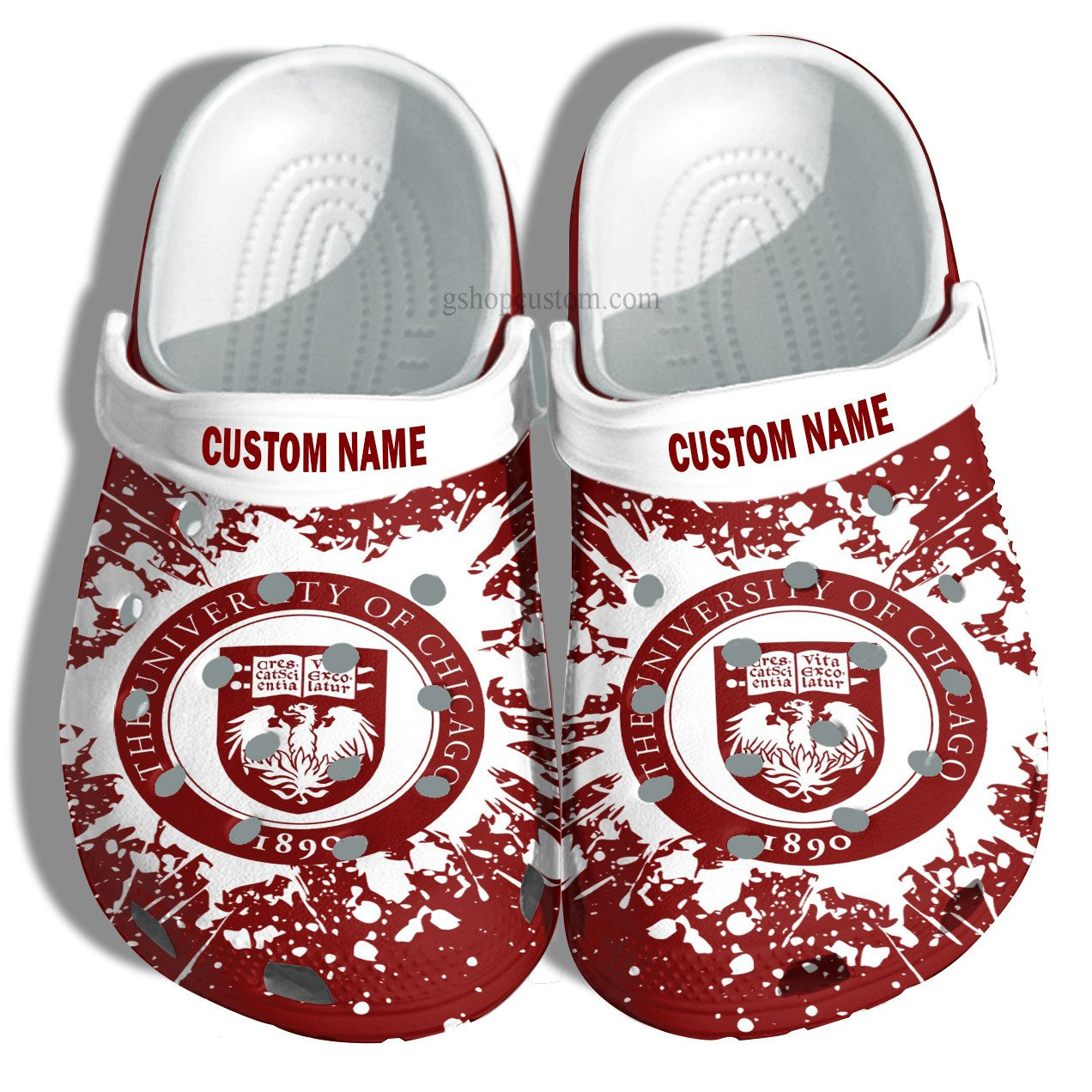 University Of Chicago Graduation Gifts Croc Shoes Customize- Admission Gift Shoes
