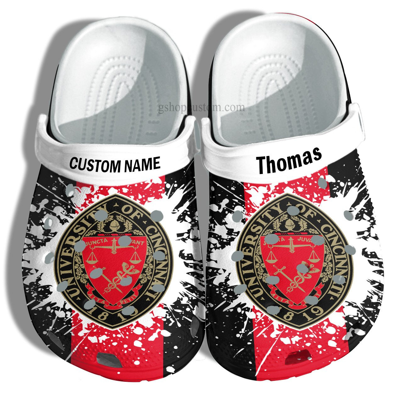 University Of Cincinnati Graduation Gifts Croc Shoes Customize- Admission Gift Shoes