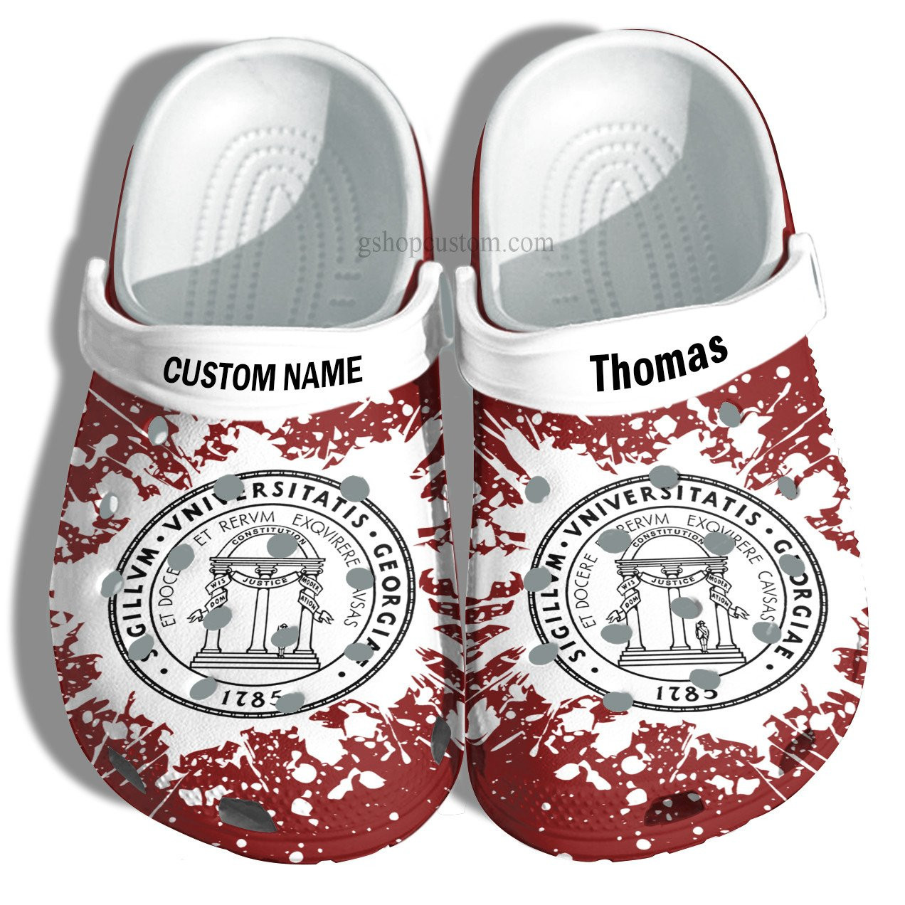 University Of Georgia Graduation Gifts Croc Shoes Customize- Admission Gift Shoes