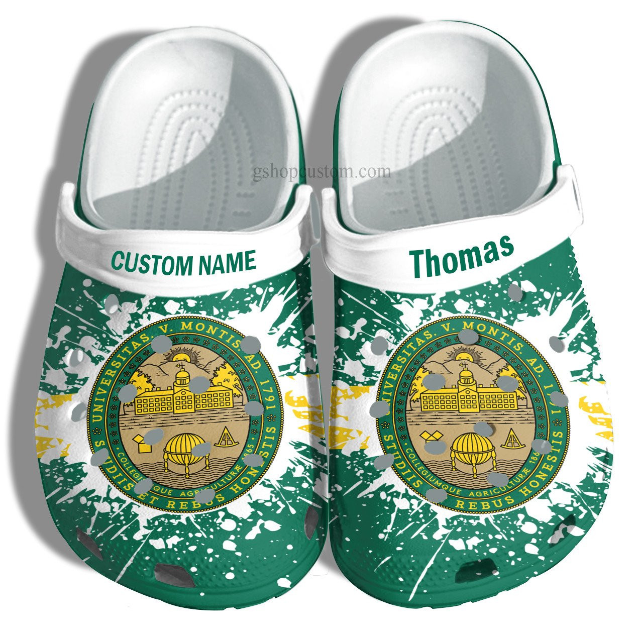 University Of Vermont Graduation Gifts Croc Shoes Customize- Admission Gift Shoes