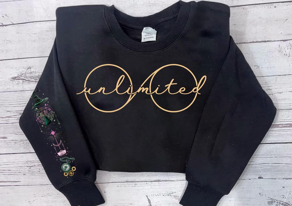 Unlimited Elphaba's Glasses 3D Sweatshirt, Pink and Green Pullover Theatre Musical Sweater