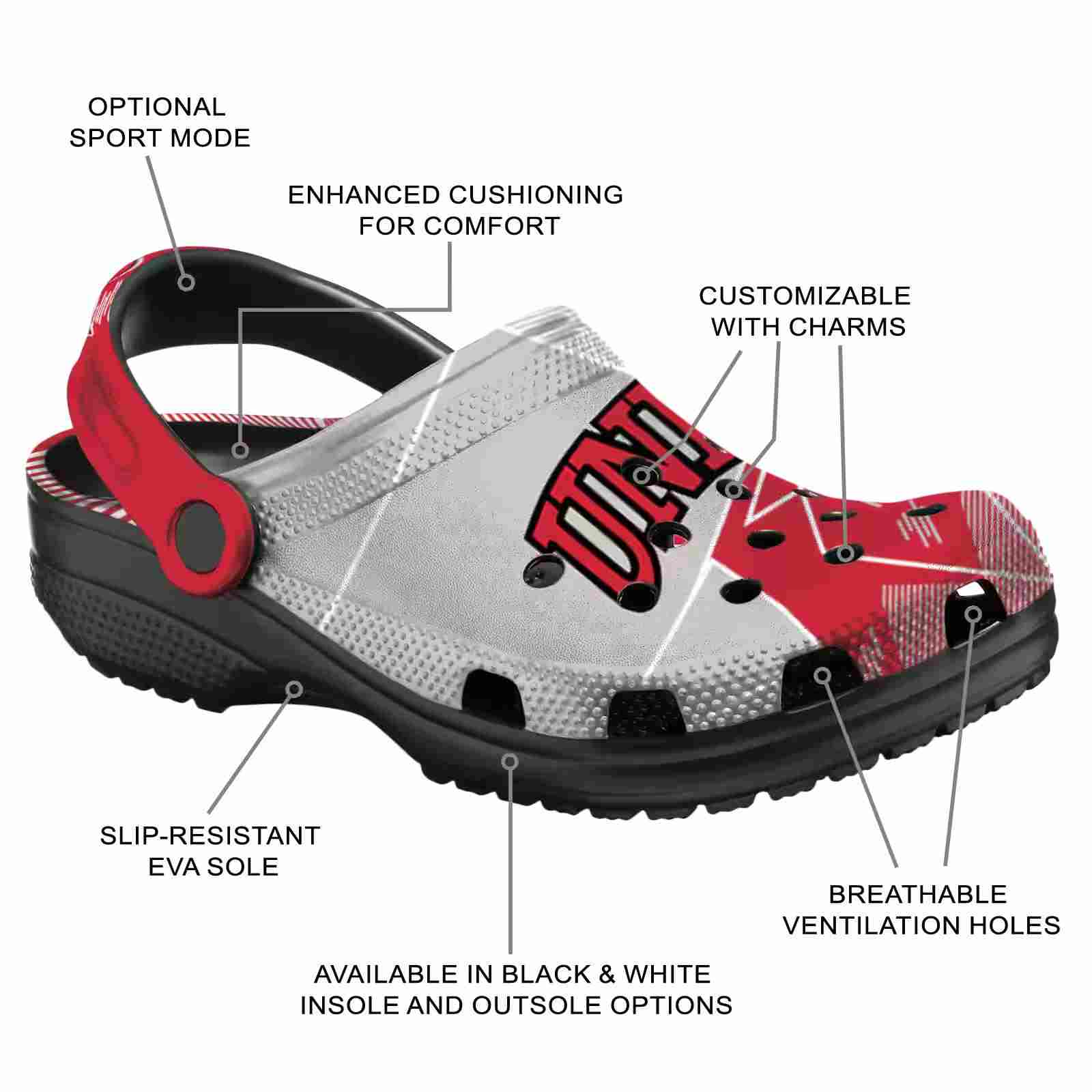 UNLV Rebels Geometric Background ClogTVC1801826 - Image 5