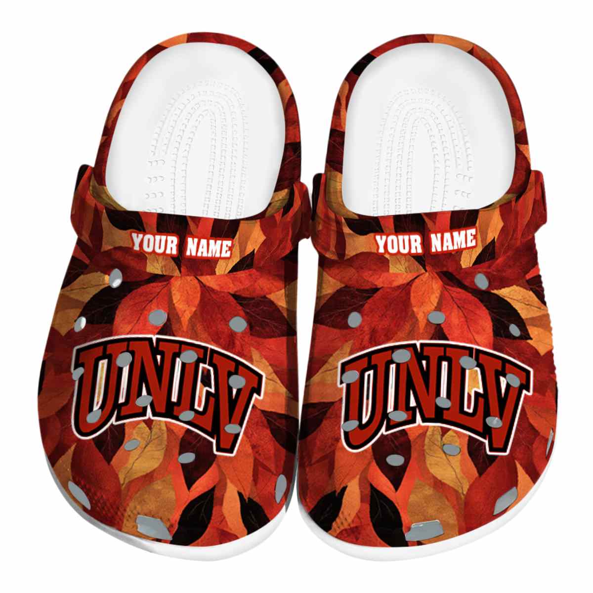 UNLV Rebels NCAA Sport Crocs Crocband Clogs Shoes Comfortable For Men Women and Kids
