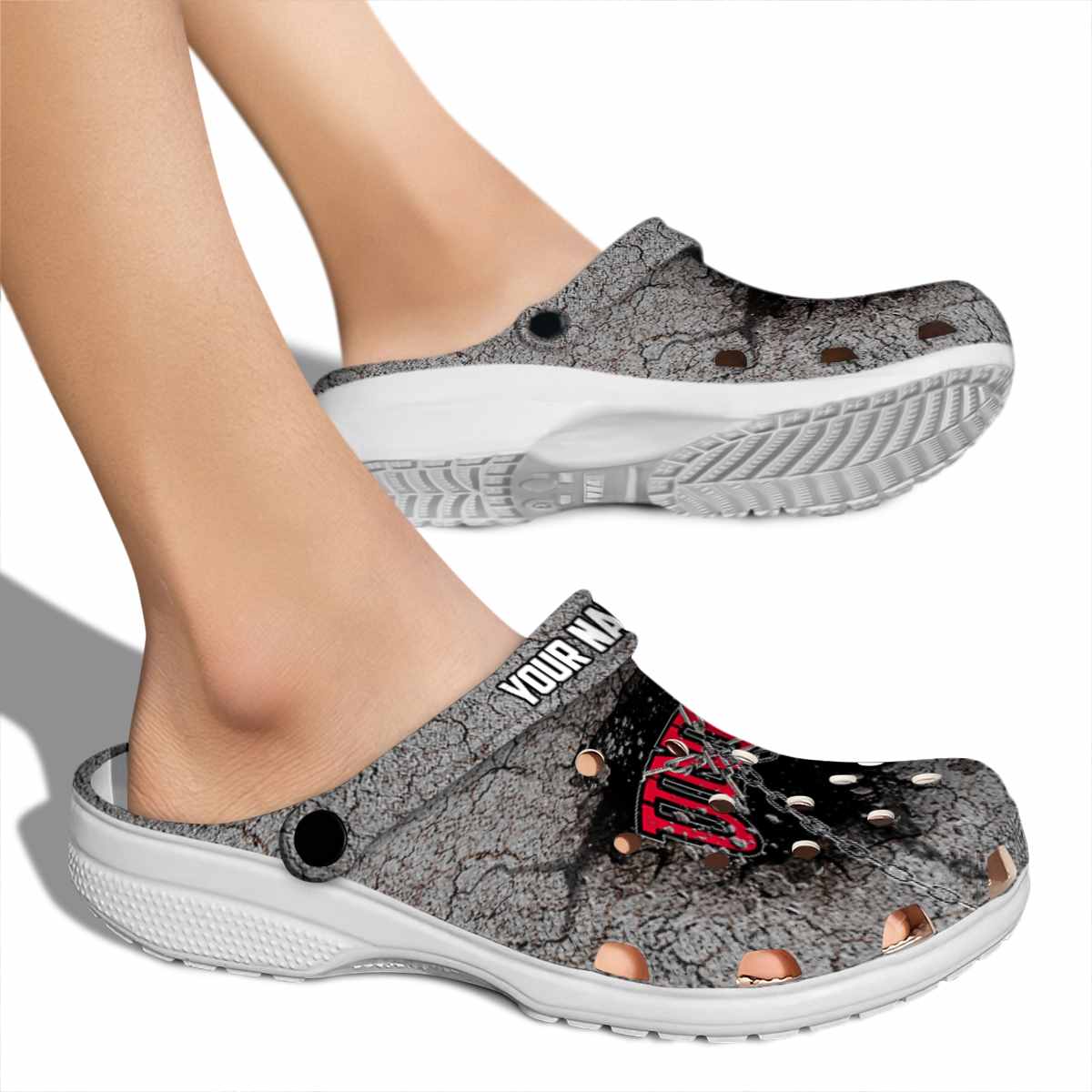 UNLV Rebels NCAA Sport Crocs Crocband Clogs Shoes Comfortable For Men Women and Kids - Image 2