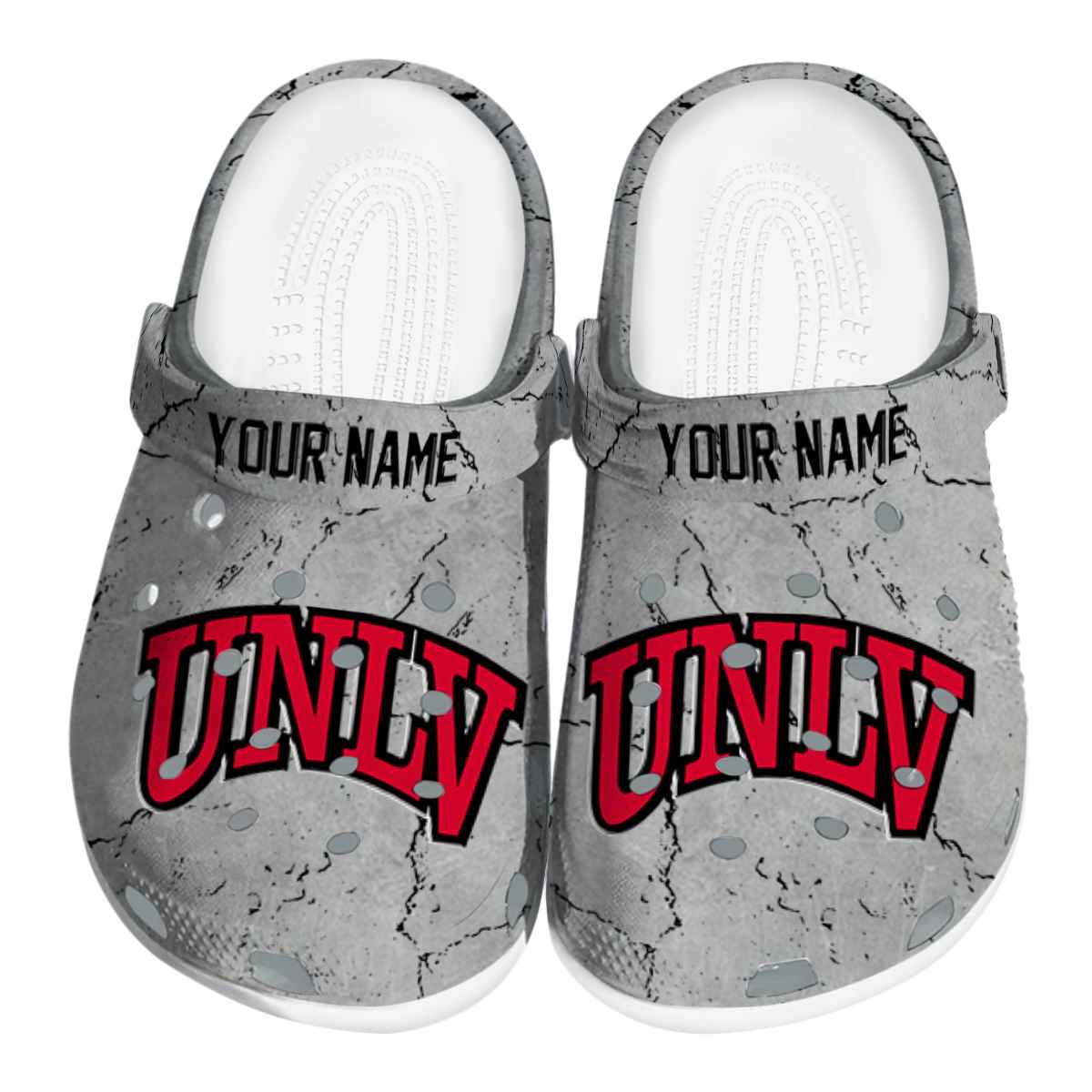 UNLV Rebels NCAA Sport Crocs Crocband Clogs Shoes Comfortable For Men Women and Kids
