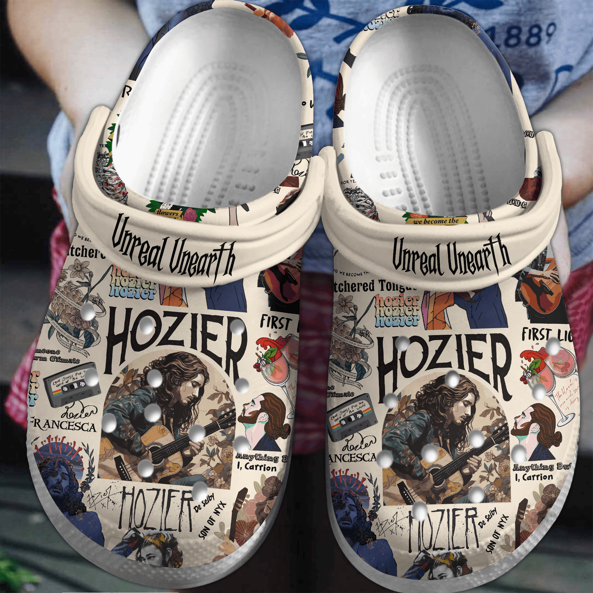 Unreal Unearth Hozier Music Crocs Crocband Clogs Shoes Comfortable For Men Women and Kids