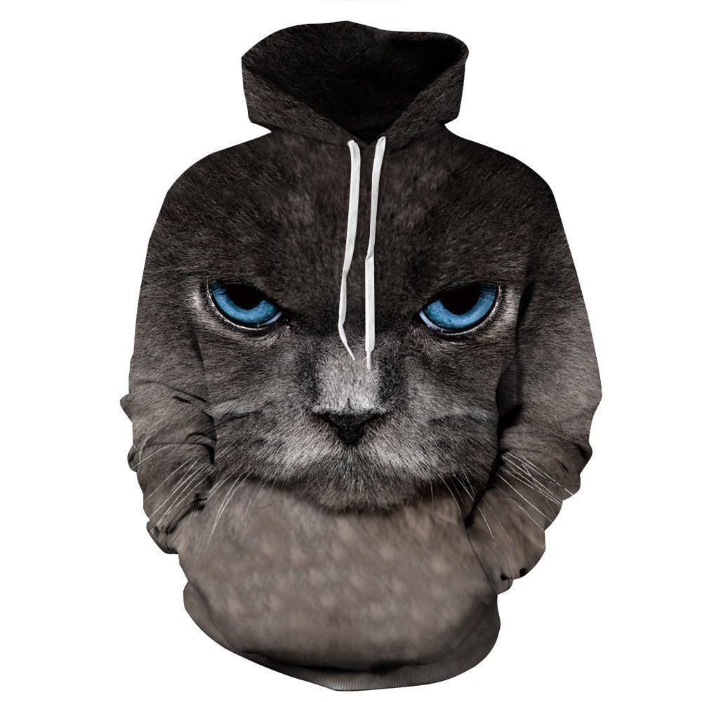 Upset cat 3D All Over Print Hoodie, Zip Hoodie