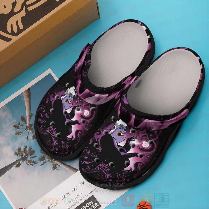 Ursula The Little Mermaid Cartoon Crocs Crocband Clogs Shoes Comfortable For Men Women and Kids