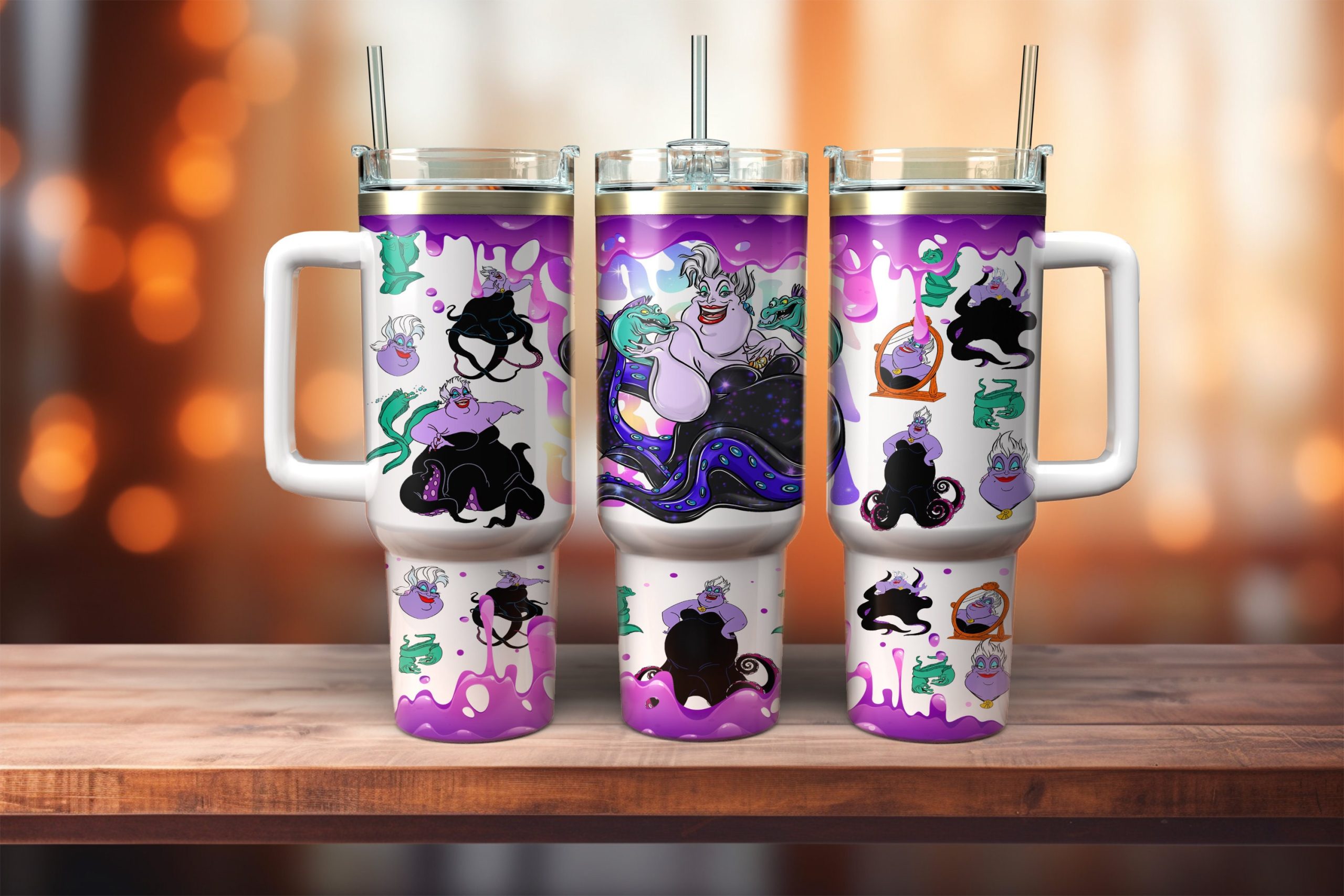 Ursula The Little Mermaid Disney Cartoon Custom Stanley Cup 40 oz 30 oz Tumbler With HandleTVC2301880