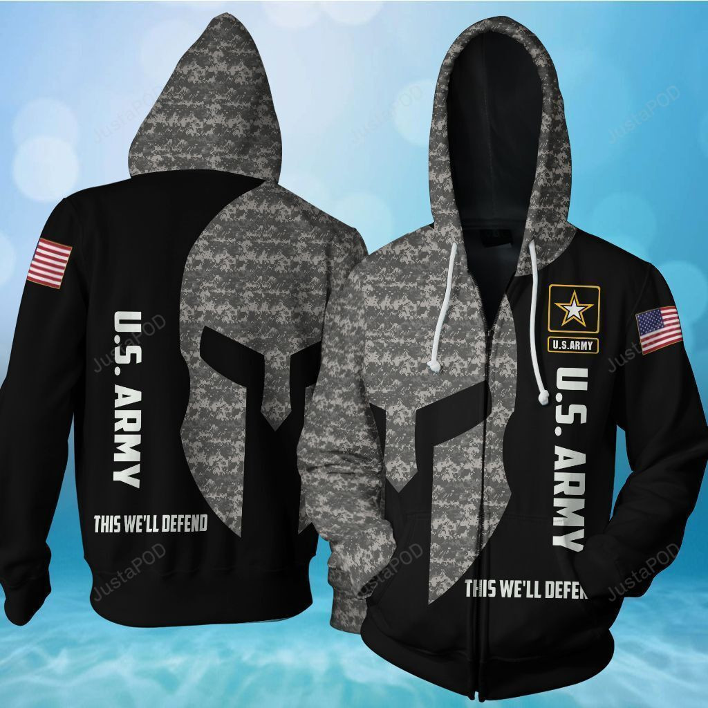 Us Army 3D All Over Print Hoodie, Zip Hoodie