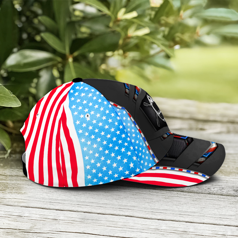 US Flag Kayaking Baseball Cap For Kayak Lovers Future Tech Style Trucker Hats Custom Hats Gifts For Men & Women