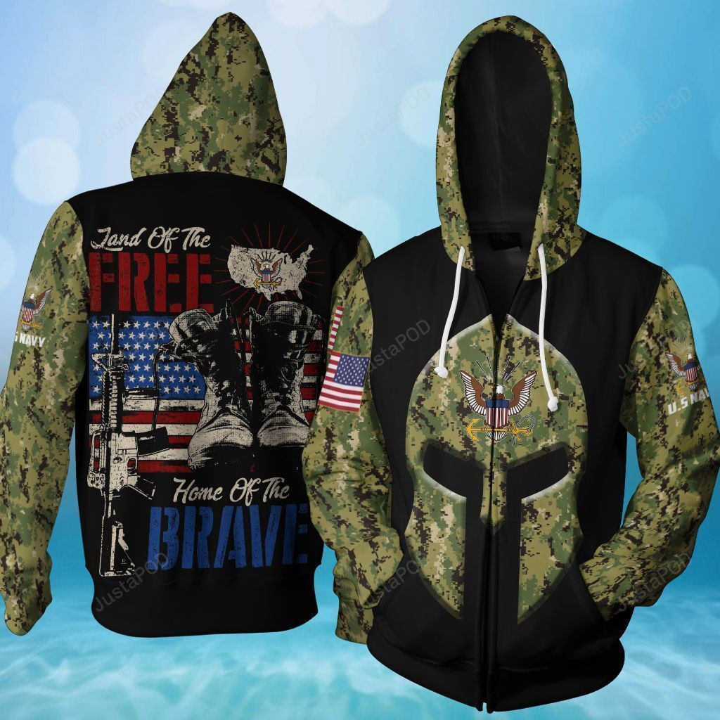 Us Navy 3D All Over Print Hoodie, Zip Hoodie