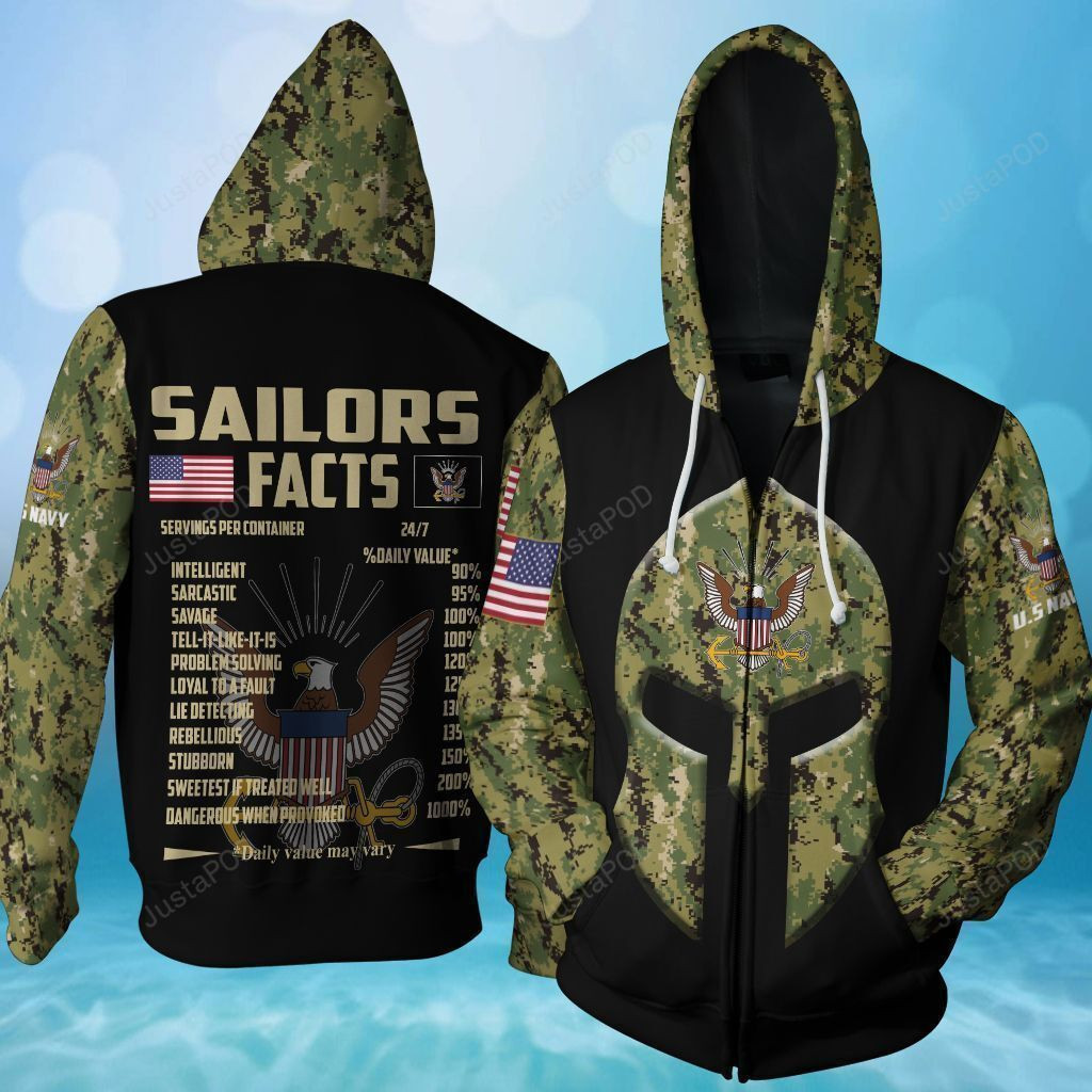 Us Navy 3D All Over Print Hoodie, Zip Hoodie