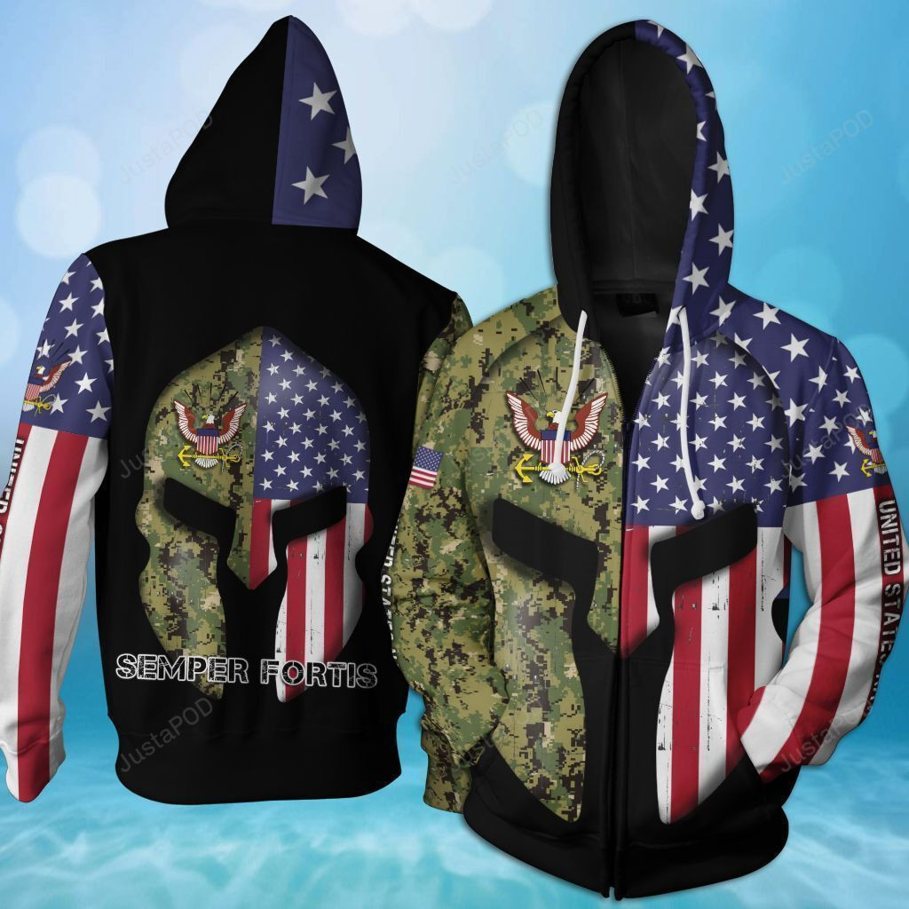 Us Navy 3D All Over Print Hoodie, Zip Hoodie