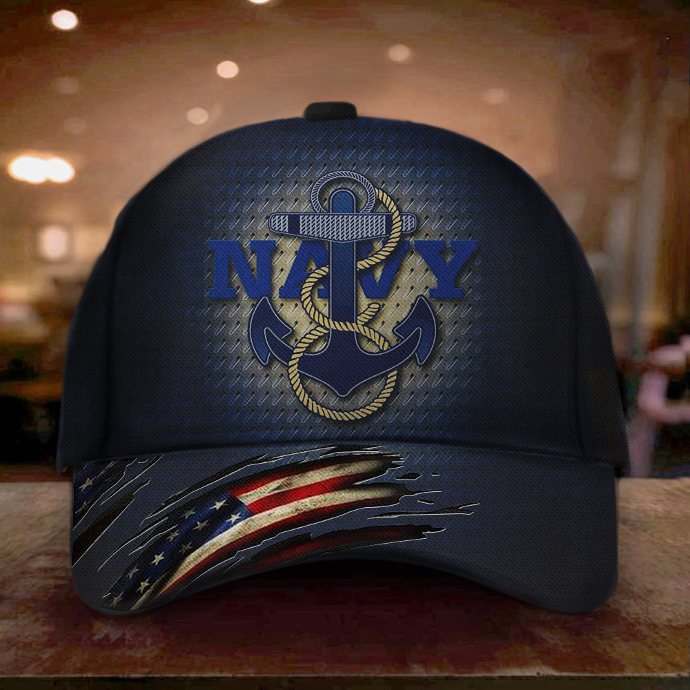 US Navy Hat American Flag USN Merch Honor United States Navy Men Gift Ideas Trucker Hats Custom Hats Gifts For Men & Women