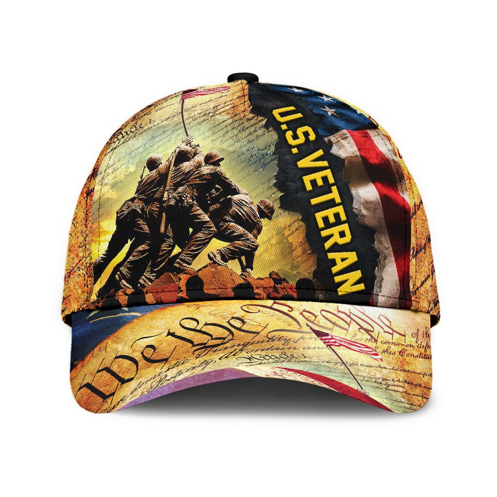 US Veteran America Classic Cap Trucker Hats Custom Hats Gifts For Men & Women