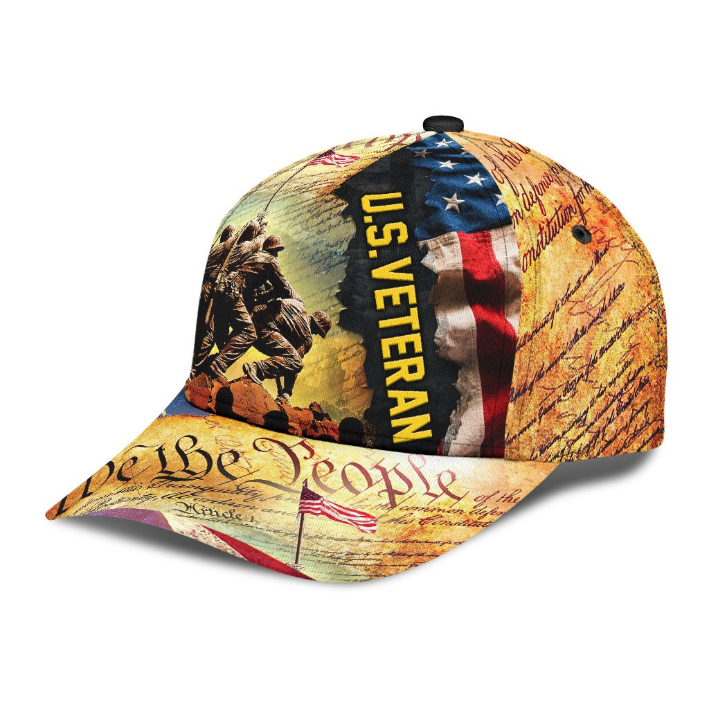 US Veteran America Classic Cap Trucker Hats Custom Hats Gifts For Men & Women