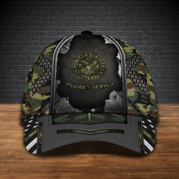 US Veteran Custom Cap, Military Camo Cap, Custom Gifts For Veteran Trucker Hats Custom Hats Gifts For Men & Women
