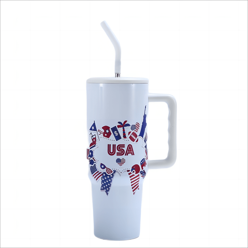 USA Pattern Custom Stanley Cup 40 oz 30 oz Tumbler With HandleTVC2301650