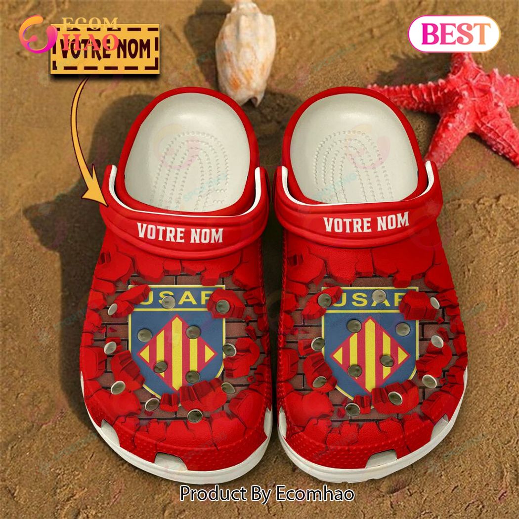 USA Perpignan Top14 Sport Crocs Crocband Clogs Shoes Comfortable For Men Women and Kids