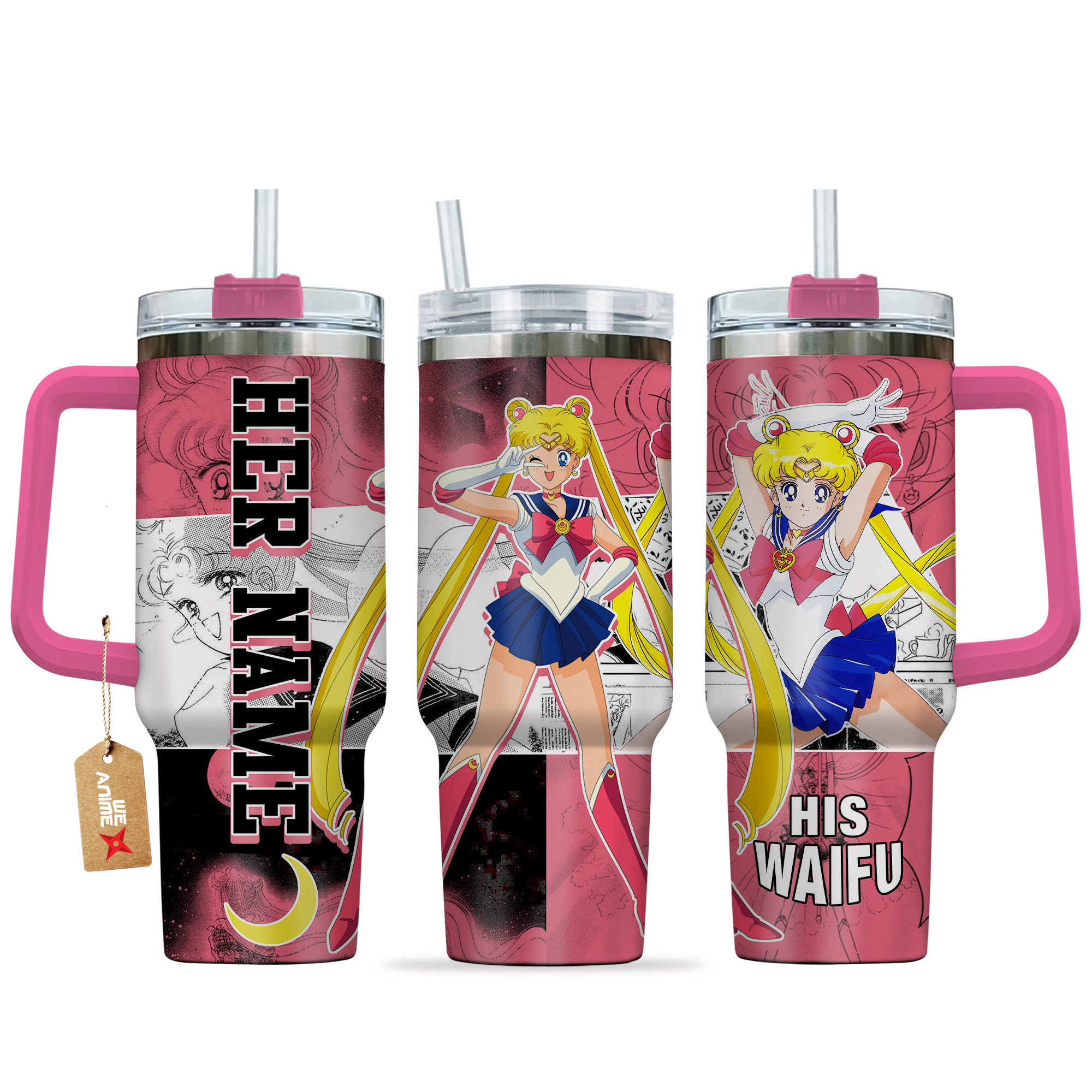 Usagi Tsukino Sailor Moon Anime Custom Stanley Cup 40 oz 30 oz Tumbler With HandleTVC2301136
