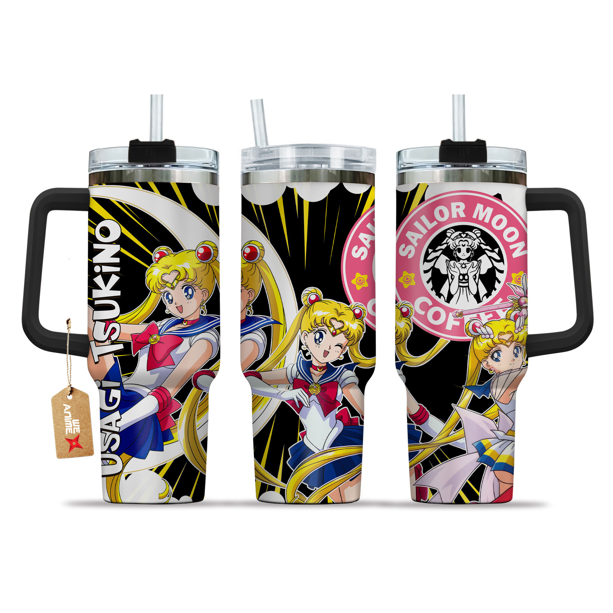 Usagi Tsukino Sailor Moon Anime Custom Stanley Cup 40 oz 30 oz Tumbler With HandleTVC2301154