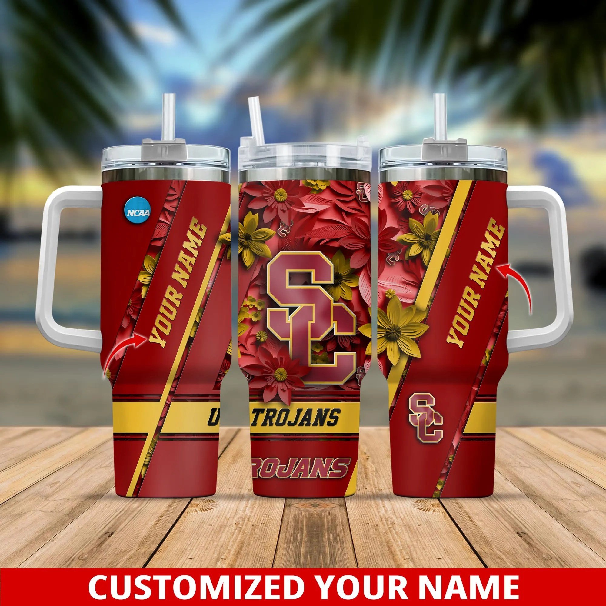 USC Trojans NCAA Custom Stanley Cup 40 oz 30 oz Tumbler With HandleTVC230103