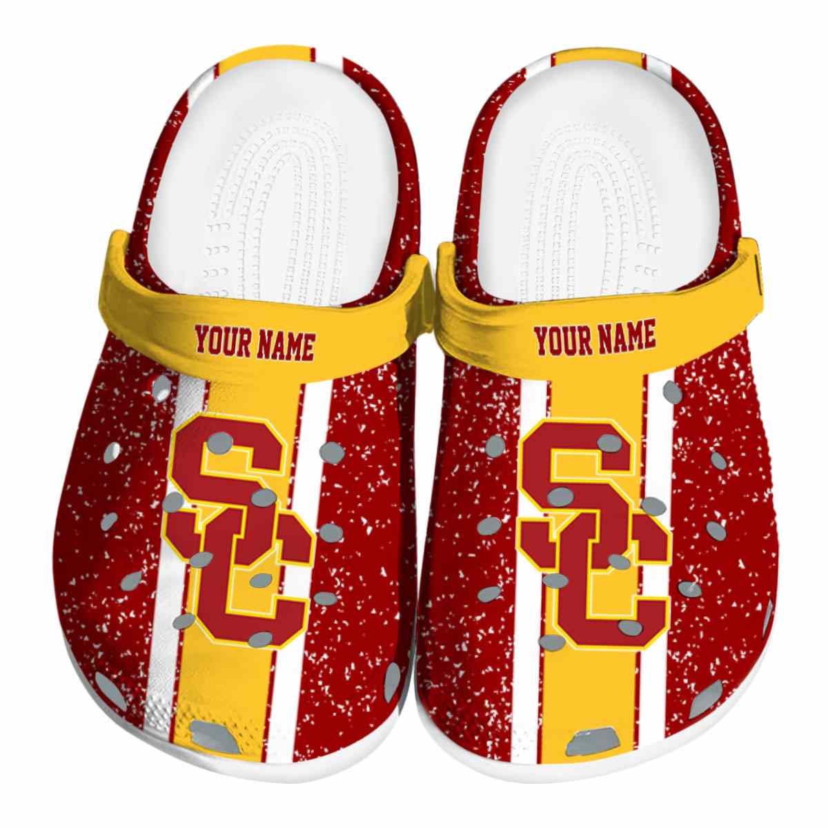 USC Trojans NCAA Sport Crocs Crocband Clogs Shoes Comfortable For Men Women and Kids
