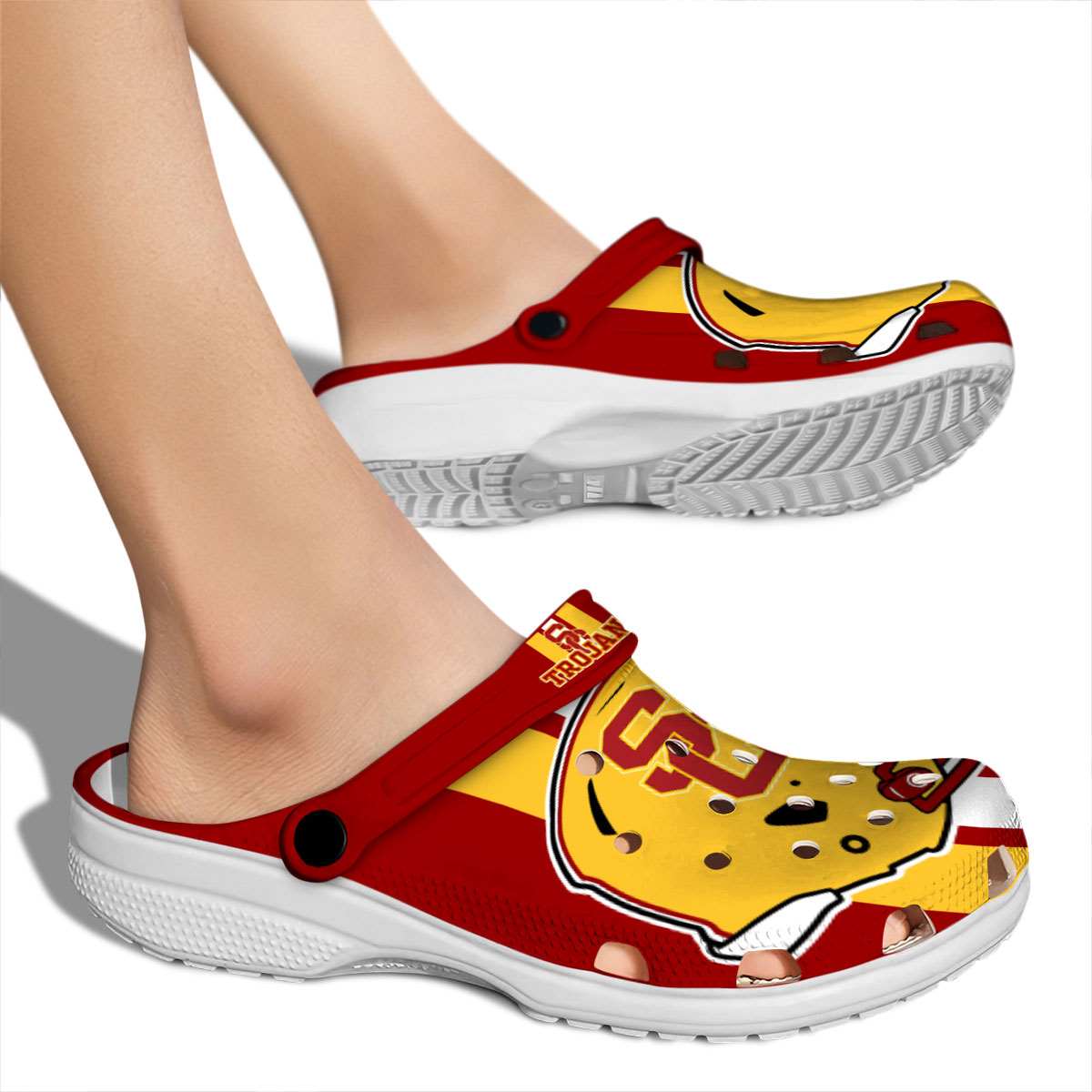 USC Trojans NCAA Sport Crocs Crocband Clogs Shoes Comfortable For Men Women and Kids - Image 2