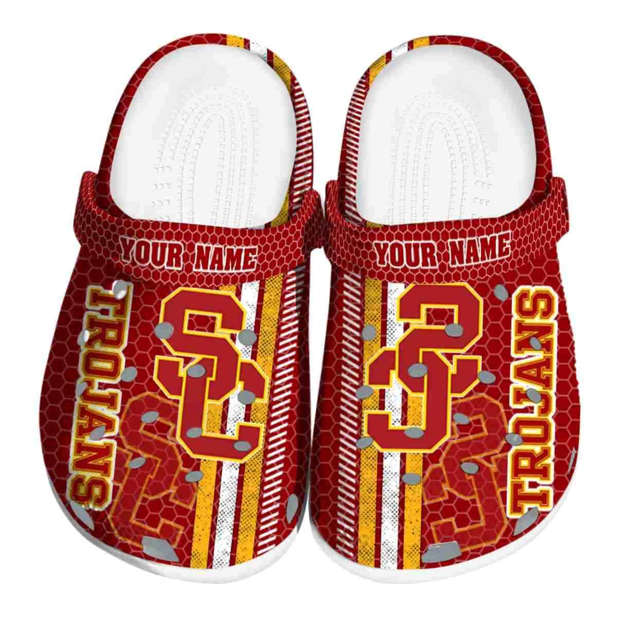 USC Trojans NCAA Sport Crocs Crocband Clogs Shoes Comfortable For Men Women and Kids