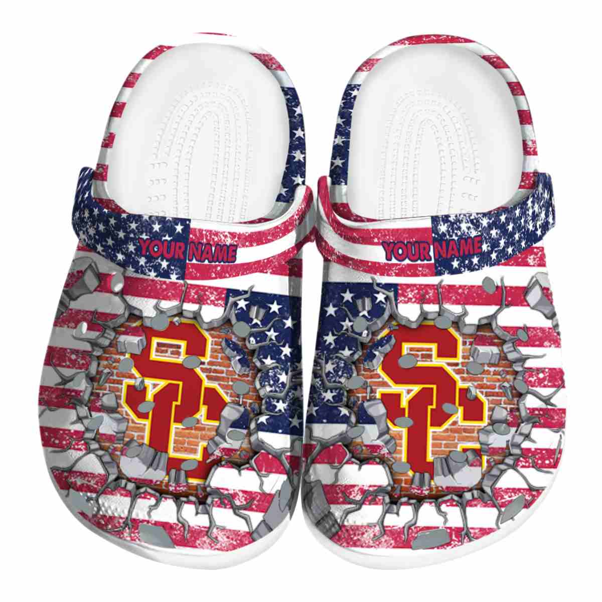 USC Trojans NCAA Sport Crocs Crocband Clogs Shoes Comfortable For Men Women and Kids