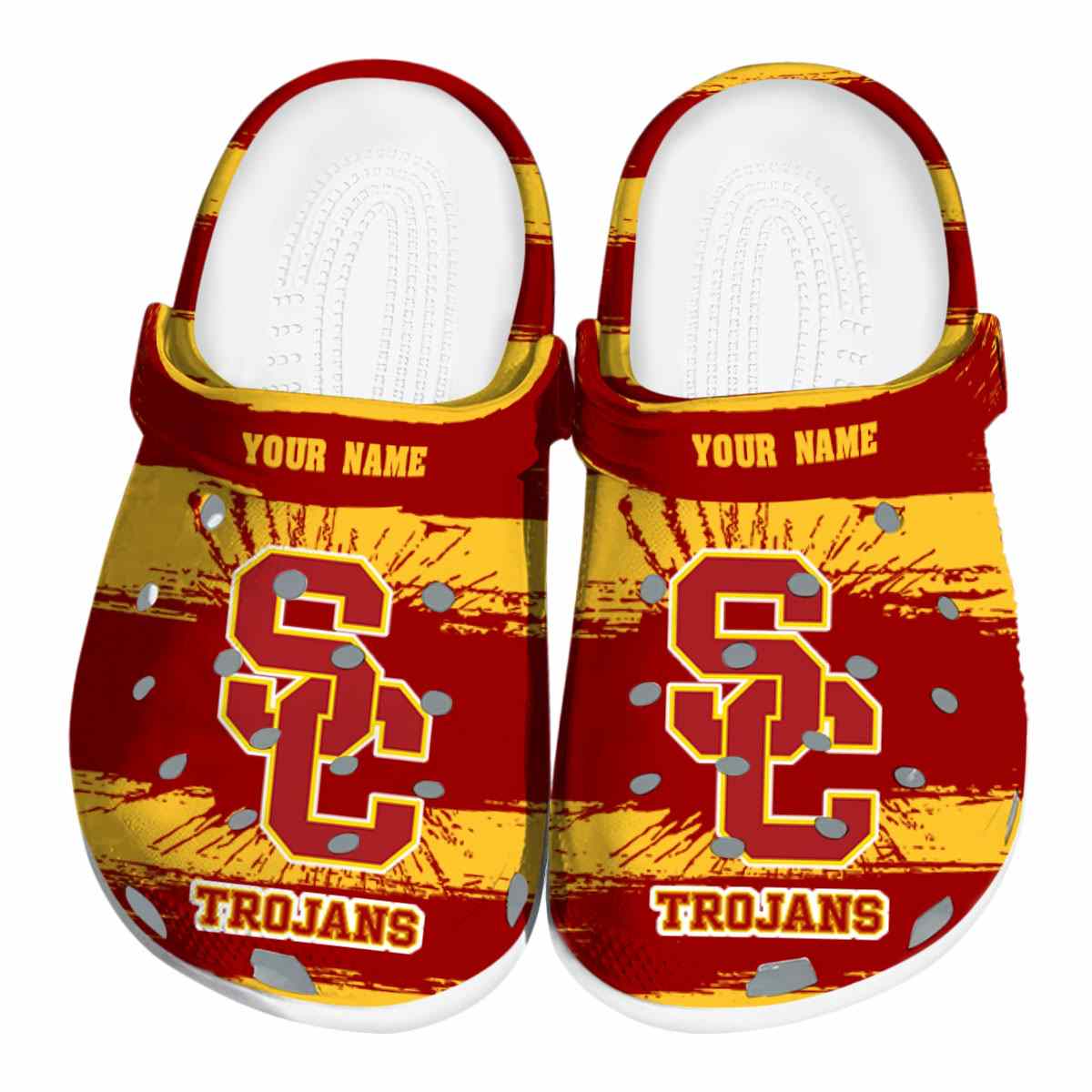 USC Trojans NCAA Sport Crocs Crocband Clogs Shoes Comfortable For Men Women and Kids