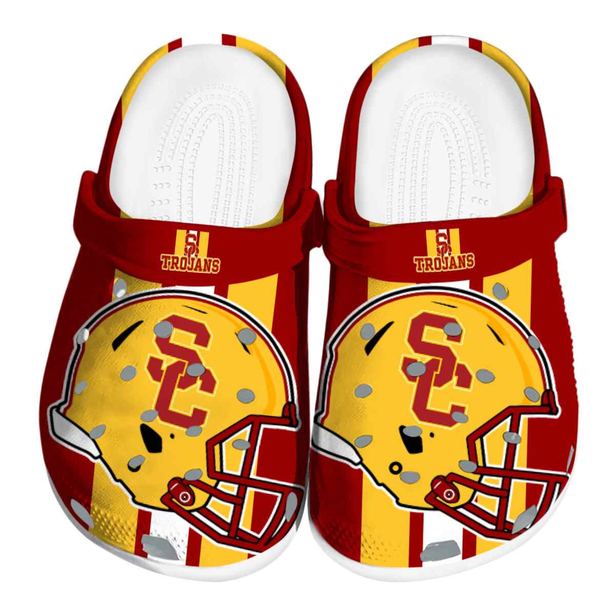 USC Trojans NCAA Sport Crocs Crocband Clogs Shoes Comfortable For Men Women and Kids