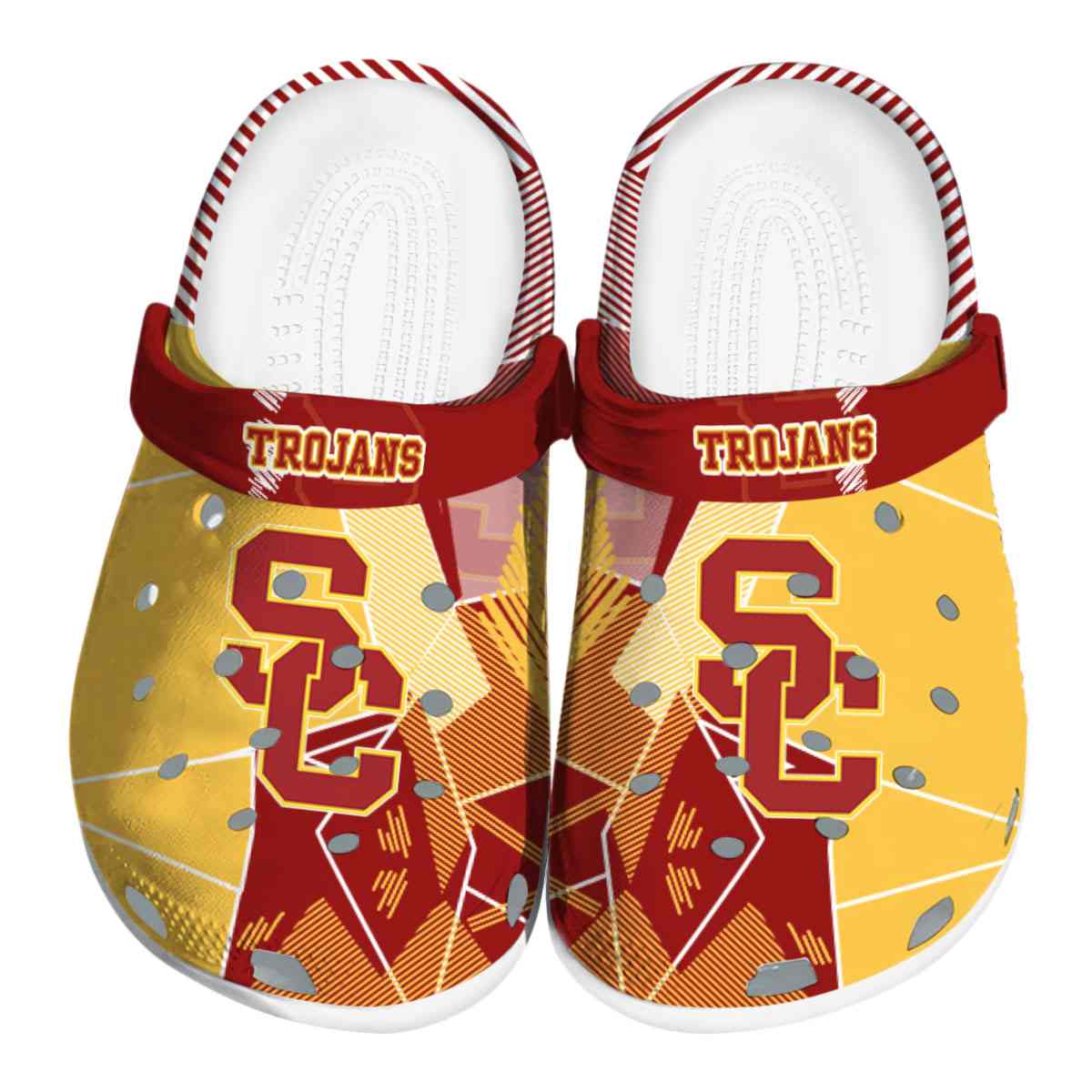 USC Trojans NCAA Sport Crocs Crocband Clogs Shoes Comfortable For Men Women and Kids