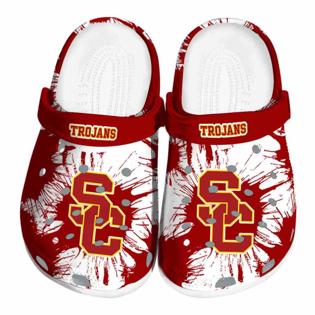 USC Trojans Splatter Graphics ClogTVC180160