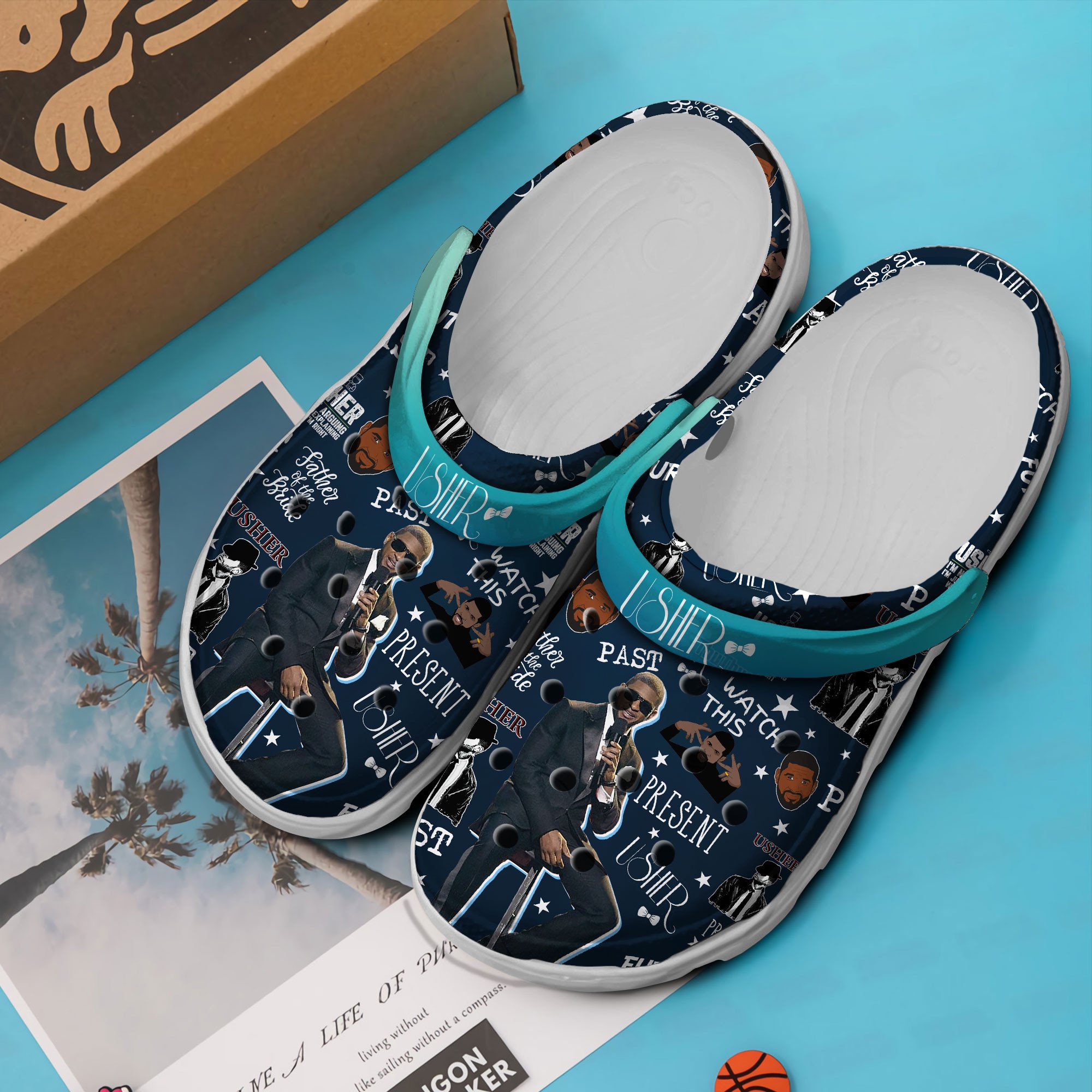 Usher Music Crocs Crocband Clogs Shoes Comfortable For Men Women and Kids - Image 3