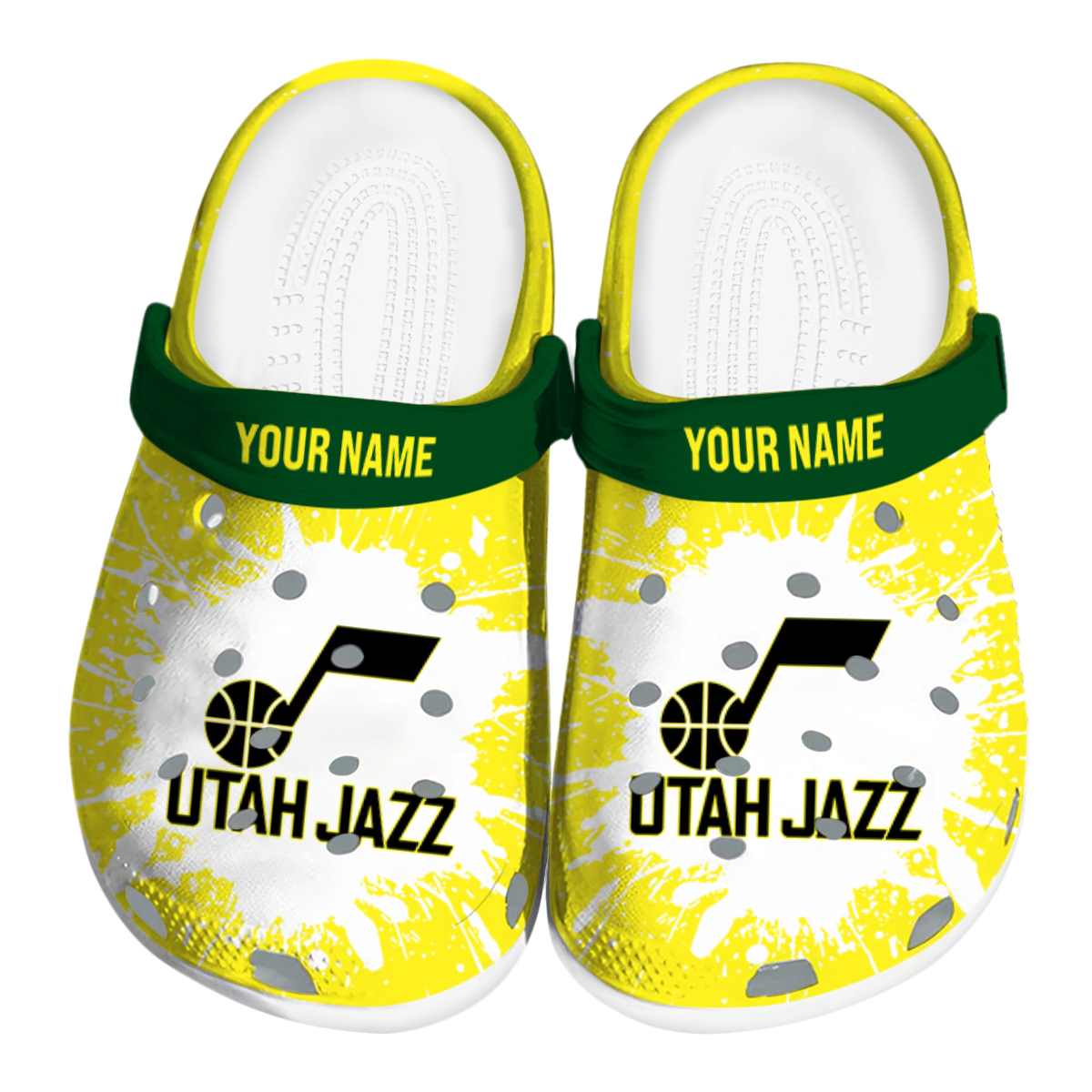 Utah Jazz NBA Sport Crocs Crocband Clogs Shoes Comfortable For Men Women and Kids