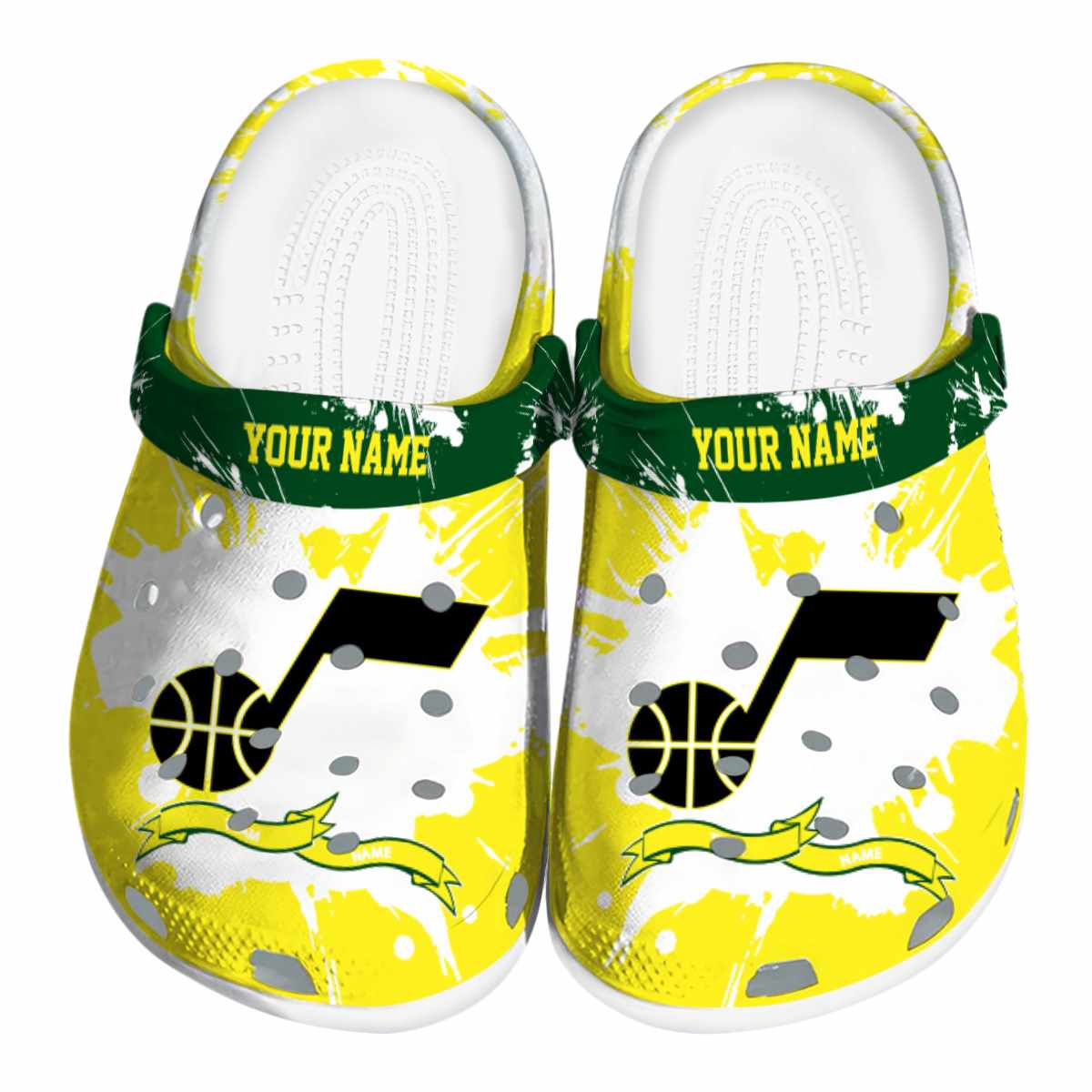 Utah Jazz NBA Sport Crocs Crocband Clogs Shoes Comfortable For Men Women and Kids