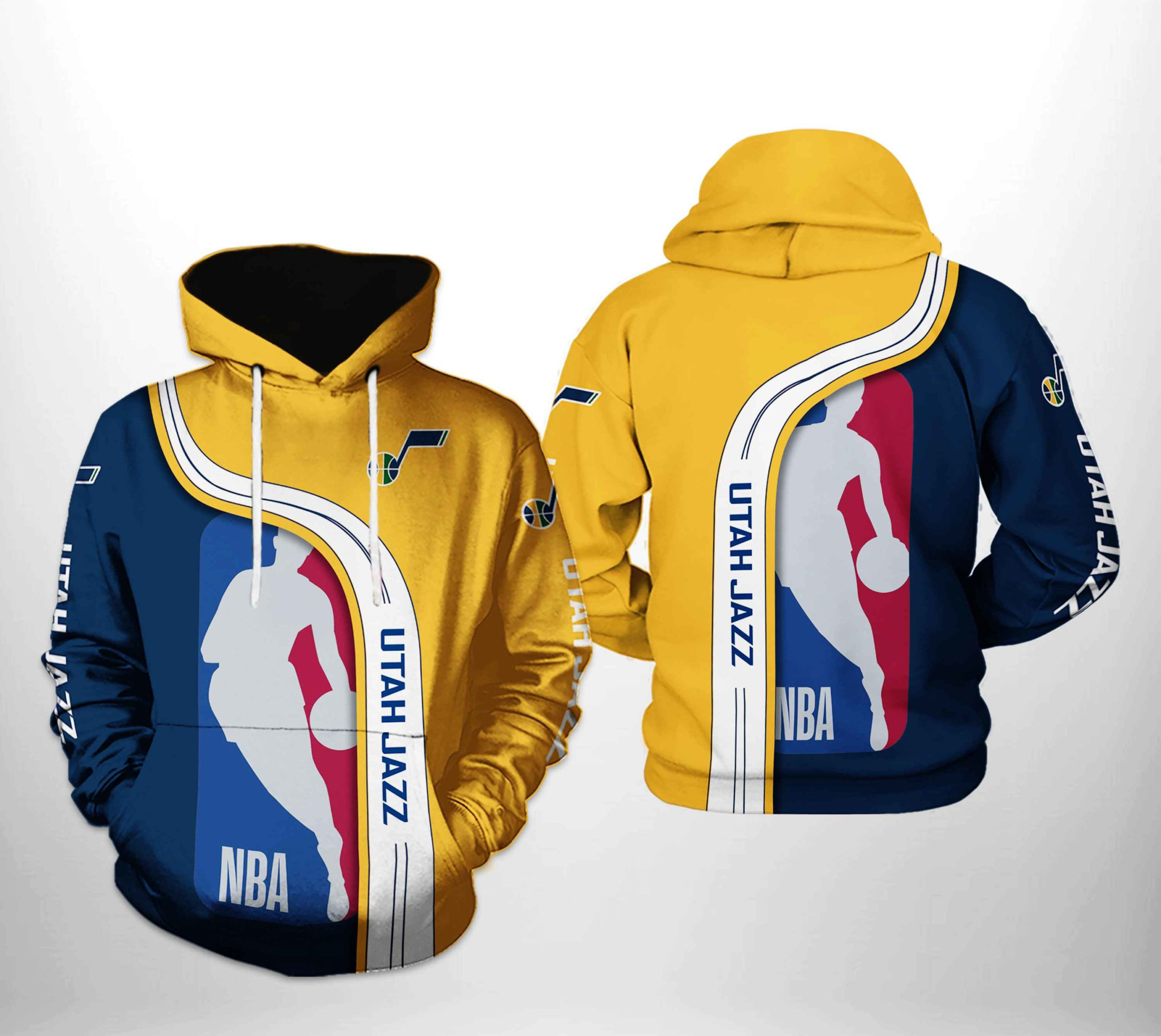 Utah Jazz NBA Team 3D All Over Print Hoodie, Zip Hoodie