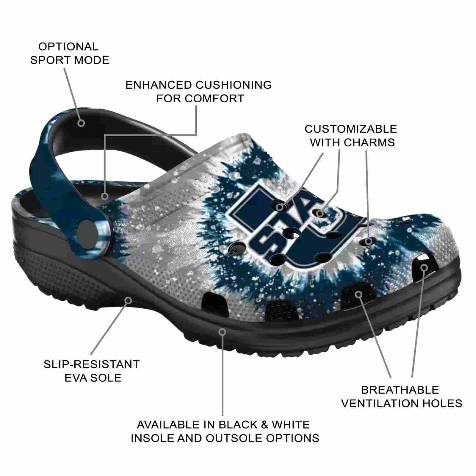 Utah State Aggies Radiant Burst Effect ClogTVC1801828 - Image 5