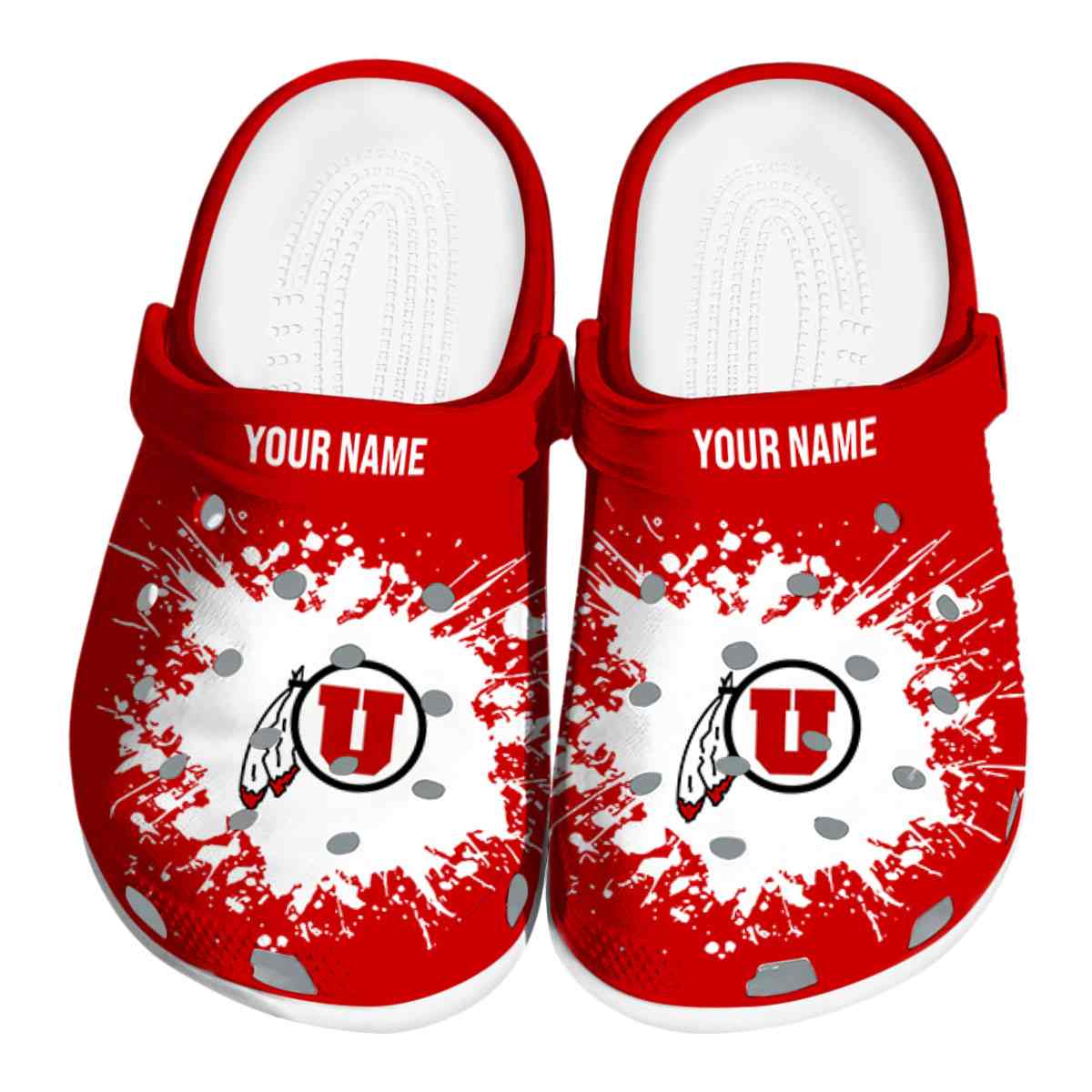 Utah Utes NCAA Sport Crocs Crocband Clogs Shoes Comfortable For Men Women and Kids