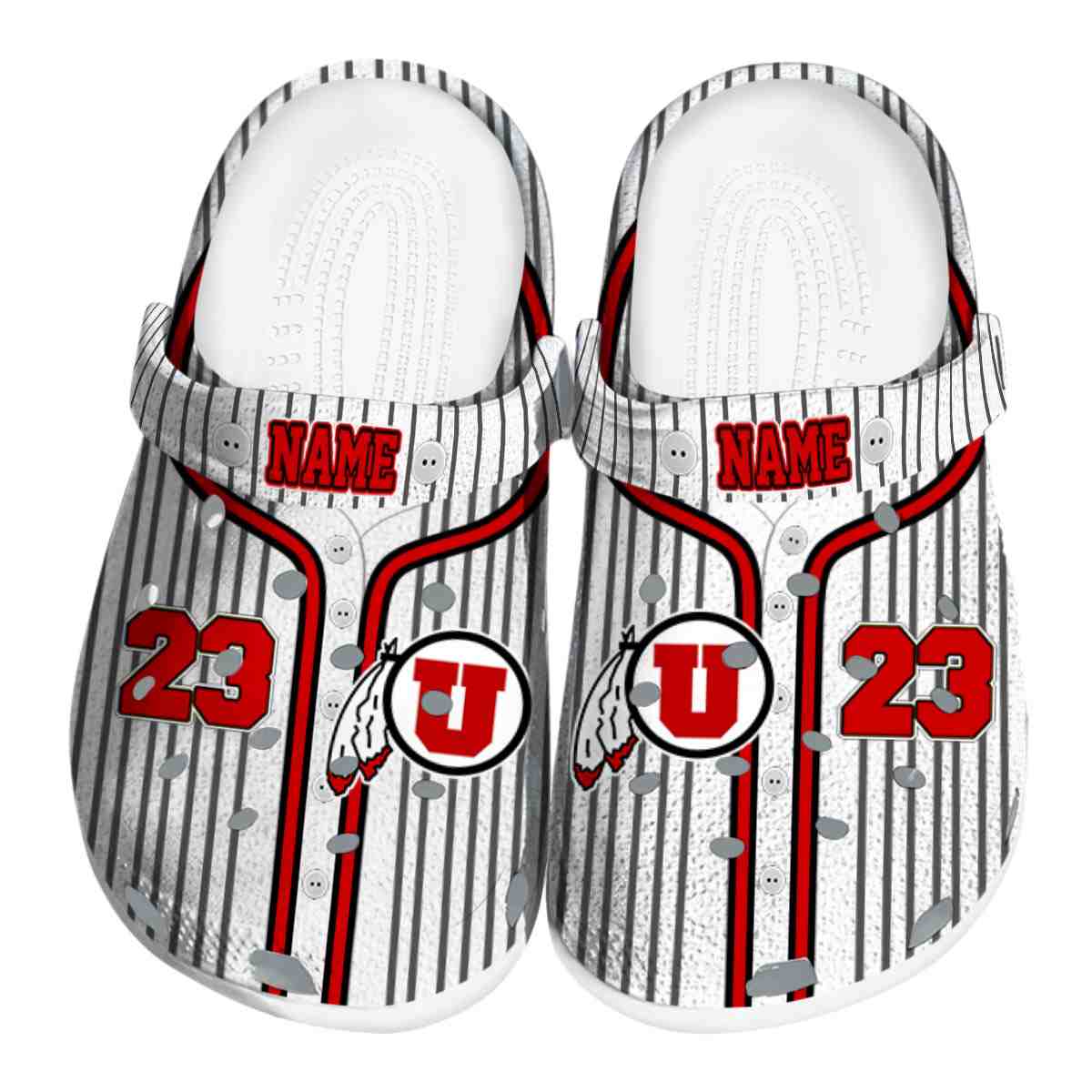 Utah Utes NCAA Sport Crocs Crocband Clogs Shoes Comfortable For Men Women and Kids