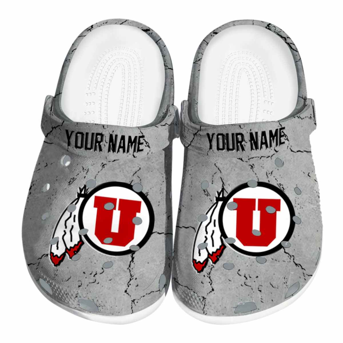 Utah Utes NCAA Sport Crocs Crocband Clogs Shoes Comfortable For Men Women and Kids