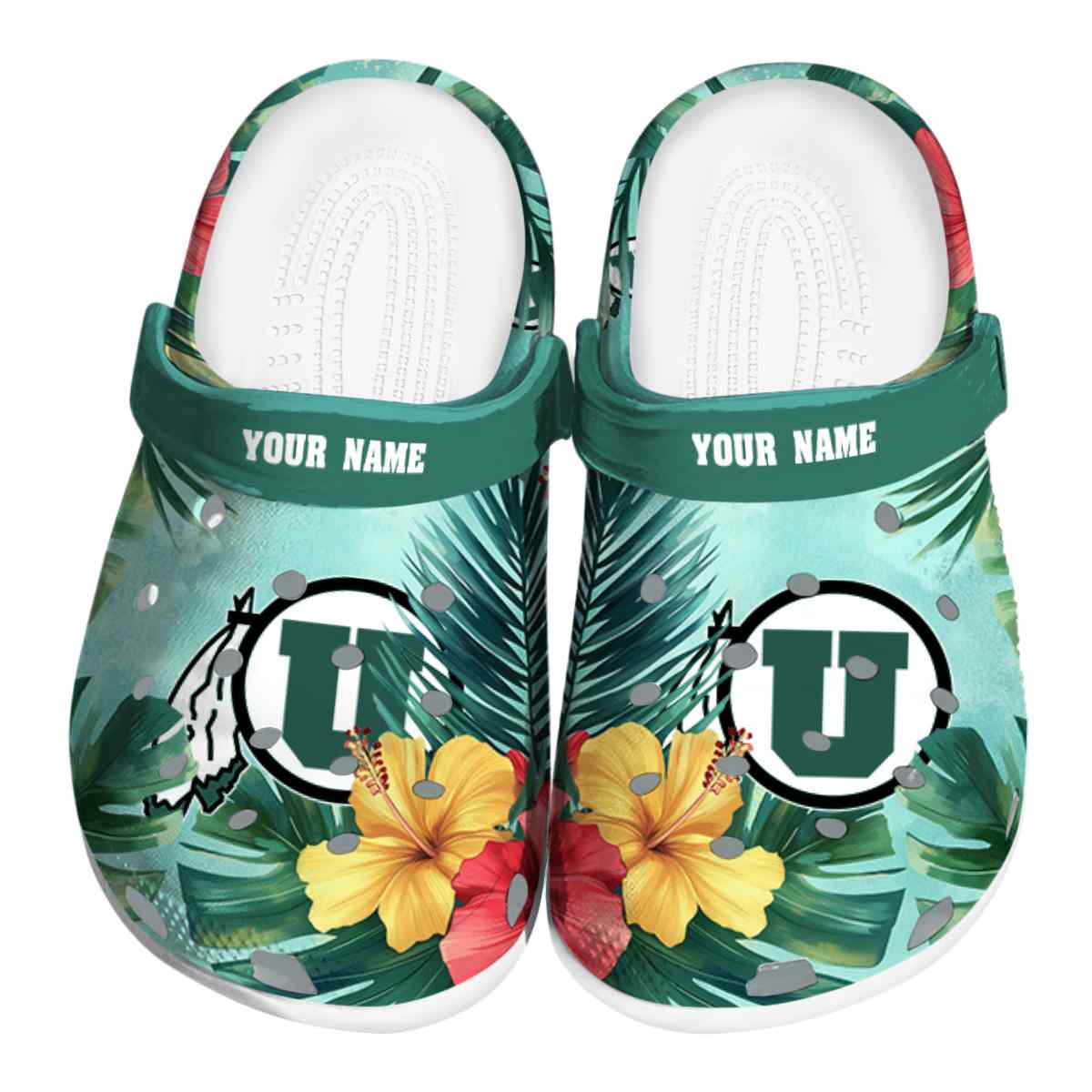 Utah Utes NCAA Sport Crocs Crocband Clogs Shoes Comfortable For Men Women and Kids