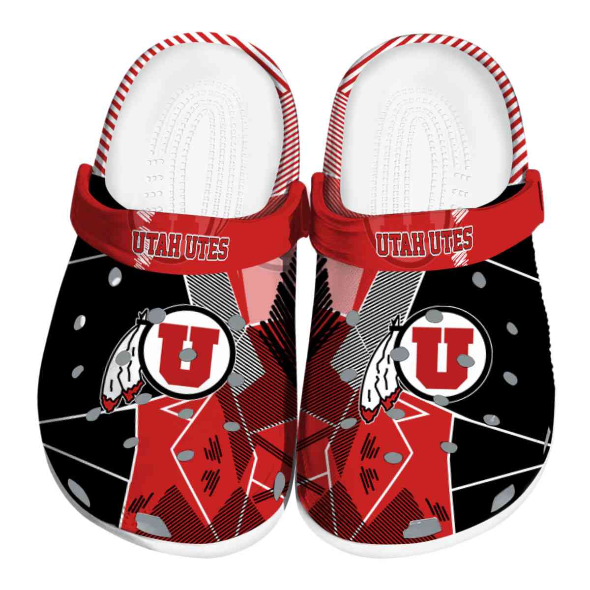 Utah Utes NCAA Sport Crocs Crocband Clogs Shoes Comfortable For Men Women and Kids