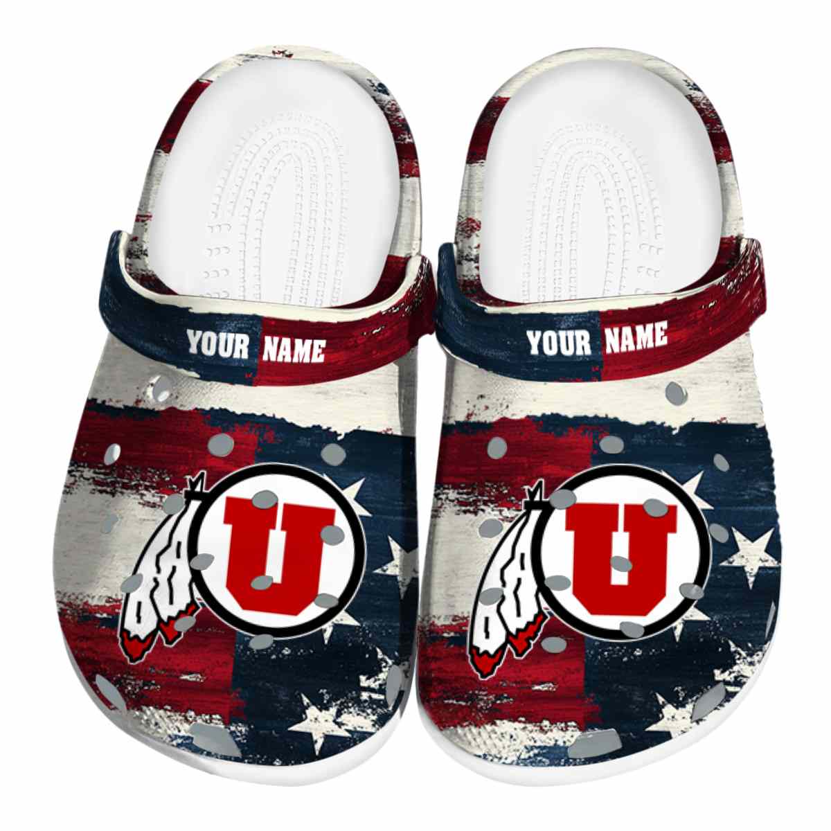 Utah Utes NCAA Sport Crocs Crocband Clogs Shoes Comfortable For Men Women and Kids