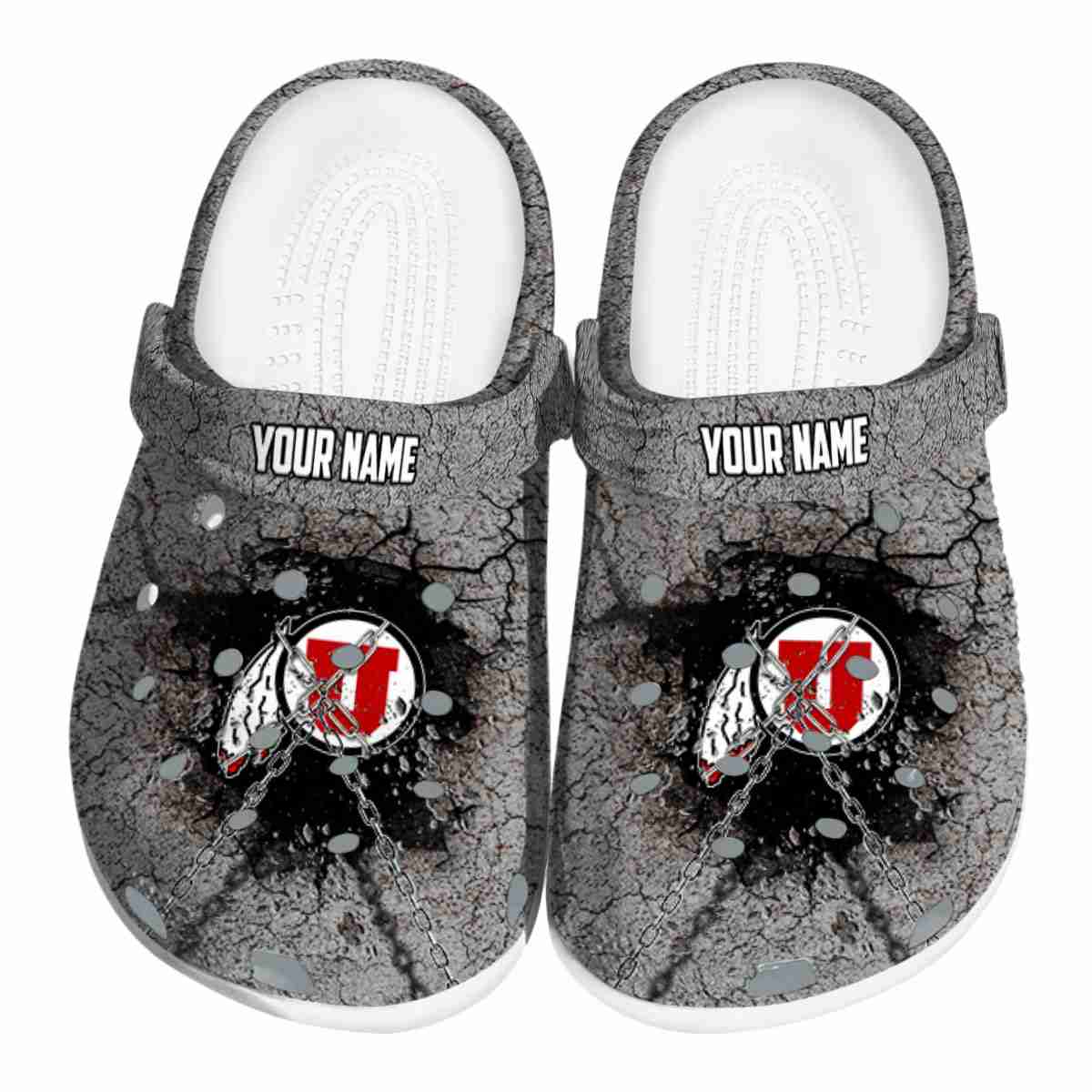 Utah Utes NCAA Sport Crocs Crocband Clogs Shoes Comfortable For Men Women and Kids