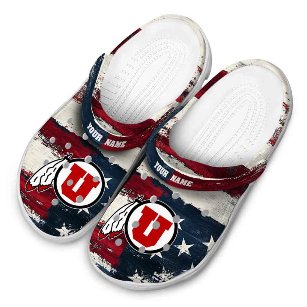 Utah Utes Patriotic Stripes ClogTVC1801968 - Image 4