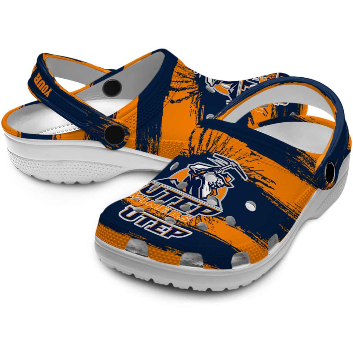UTEP Miners NCAA Sport Crocs Crocband Clogs Shoes Comfortable For Men Women and Kids - Image 3