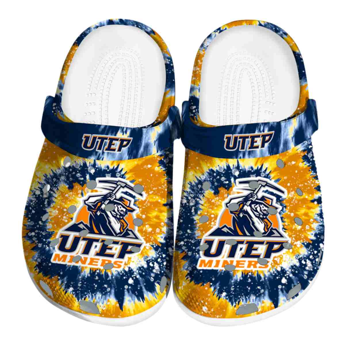 UTEP Miners NCAA Sport Crocs Crocband Clogs Shoes Comfortable For Men Women and Kids